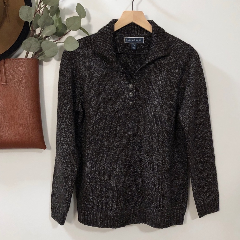 Karen Scott Sweater Black medium